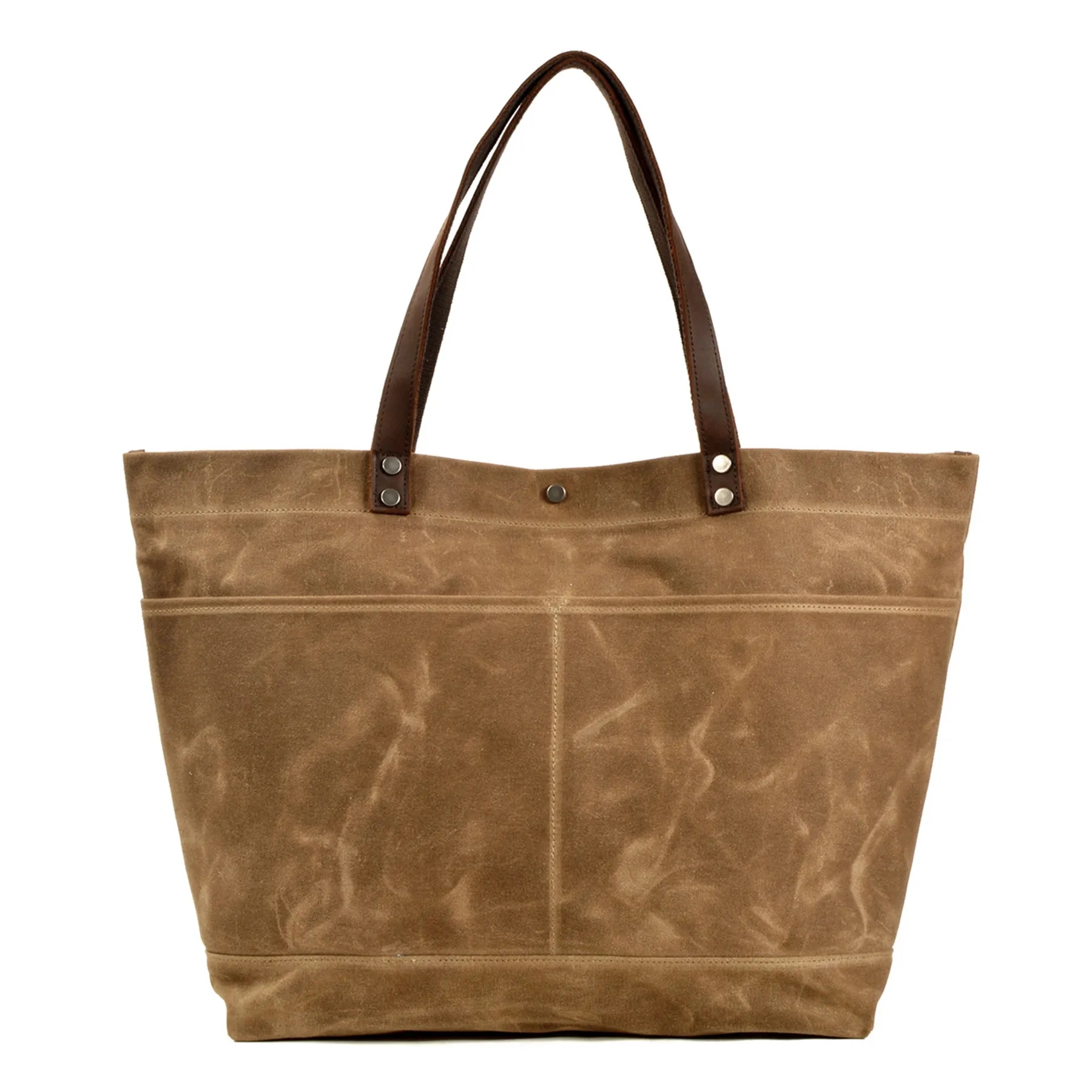 Waxed Canvas Travel Tote Bag 9