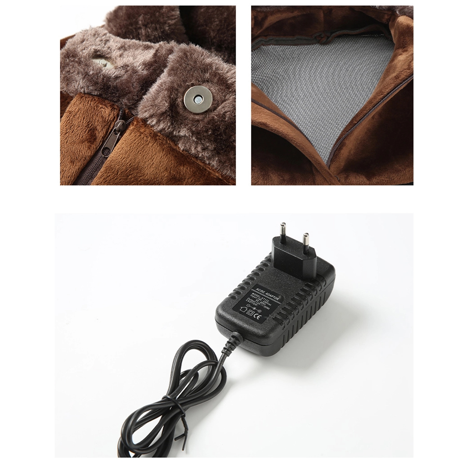 Electric Heated Foot Warmer Vibration Massager 3