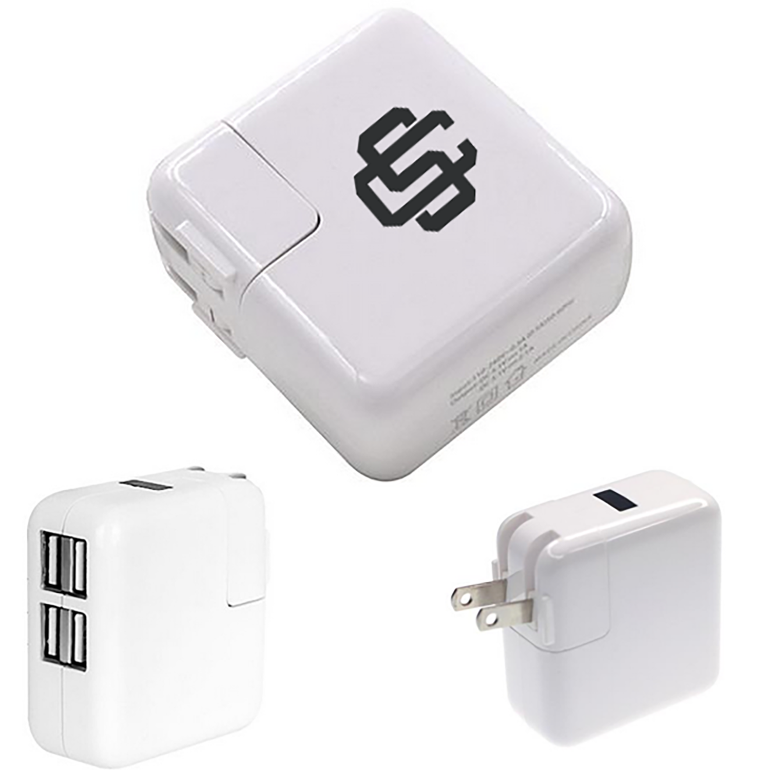 Logan USB Wall Plug Charger 4-port with foldable plug 1