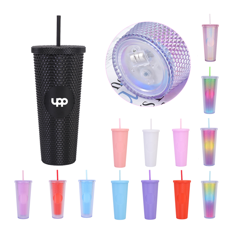 Creative Matte Color Changing Tumbler With Straw And Lid 2