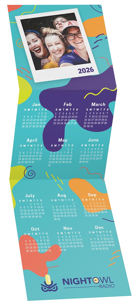 Custom Photo Trifold Calendar 2