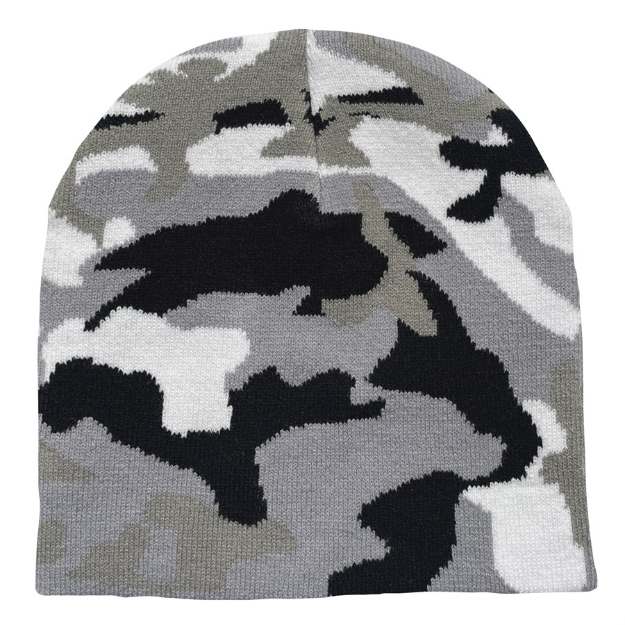 Camo Pattern Stretch Beanie with Custom Logo 8