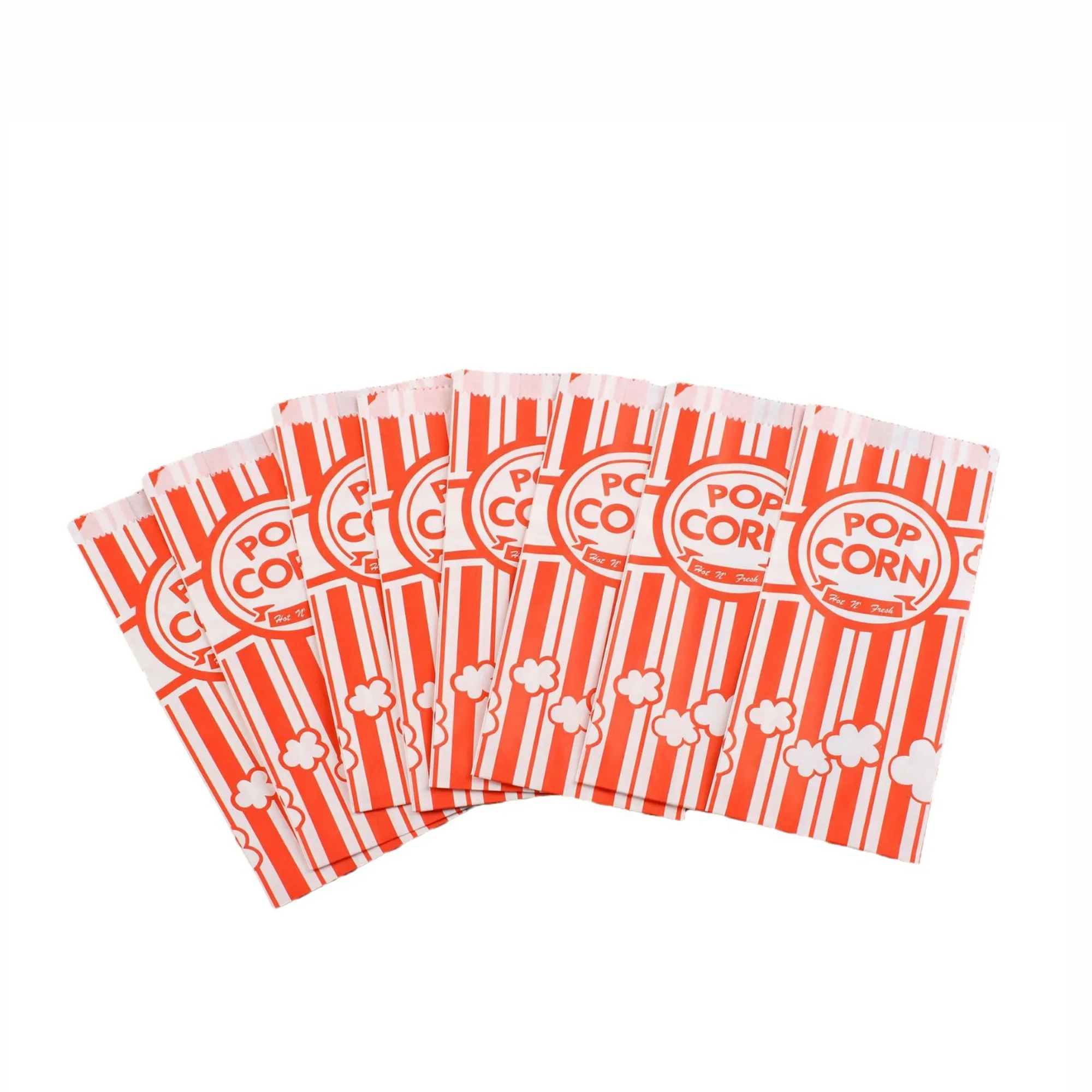 Custom Disposable Popcorn Greaseproof Paper Bags 3