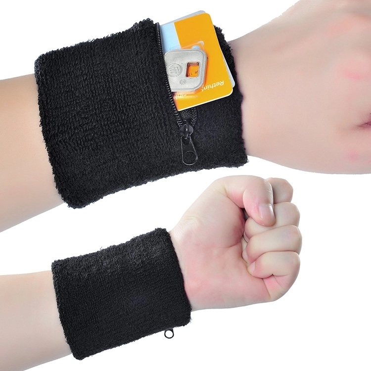 Sports Terry Wristband with Pocket 2