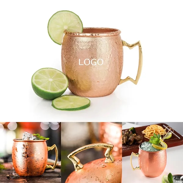 16oz Copper Moscow Mule Mug - Classic Cocktail Cup 3