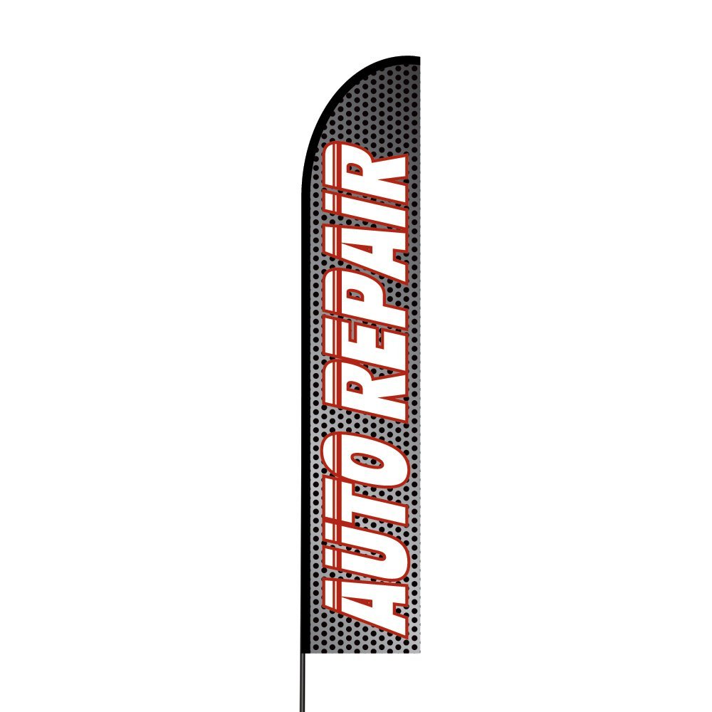 Auto Repair Flag Kit 15' Feet Feather Flag Sign Outdoor Banner 2