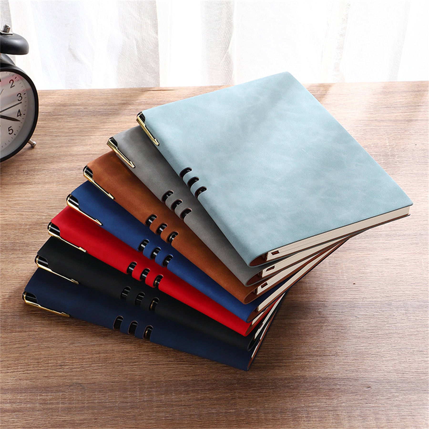 Customizable Logo Leather Cover Notebook 6