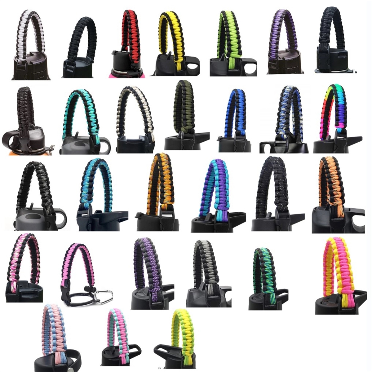 Paracord Handle Fits Wide Mouth Bottles 12Oz To 64Oz 1