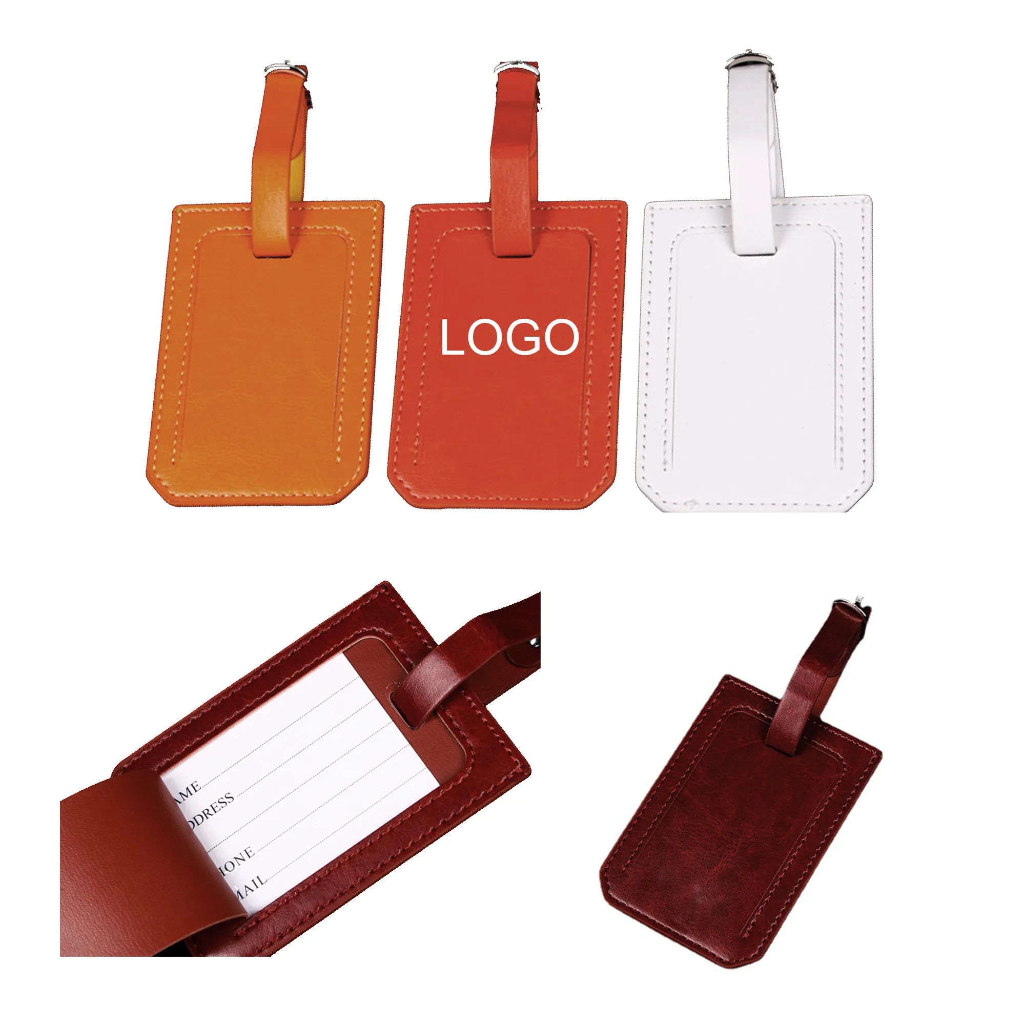 MOQ50 PU Luggage Tag 1