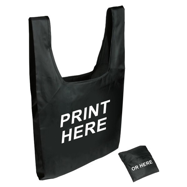 Large Foldable Groceries Bag with a Small Square Pouch 4