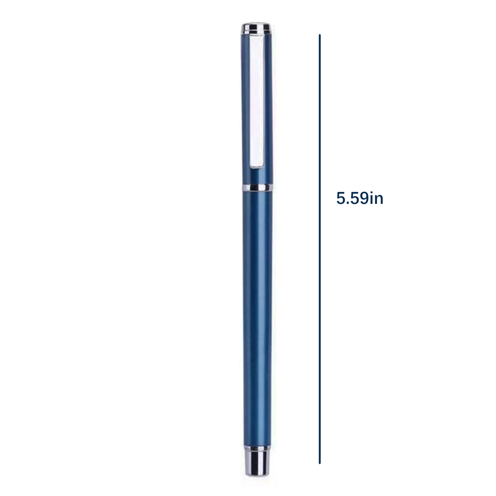 Metallic Black Pen with Logo Printed for Business Office Use 3