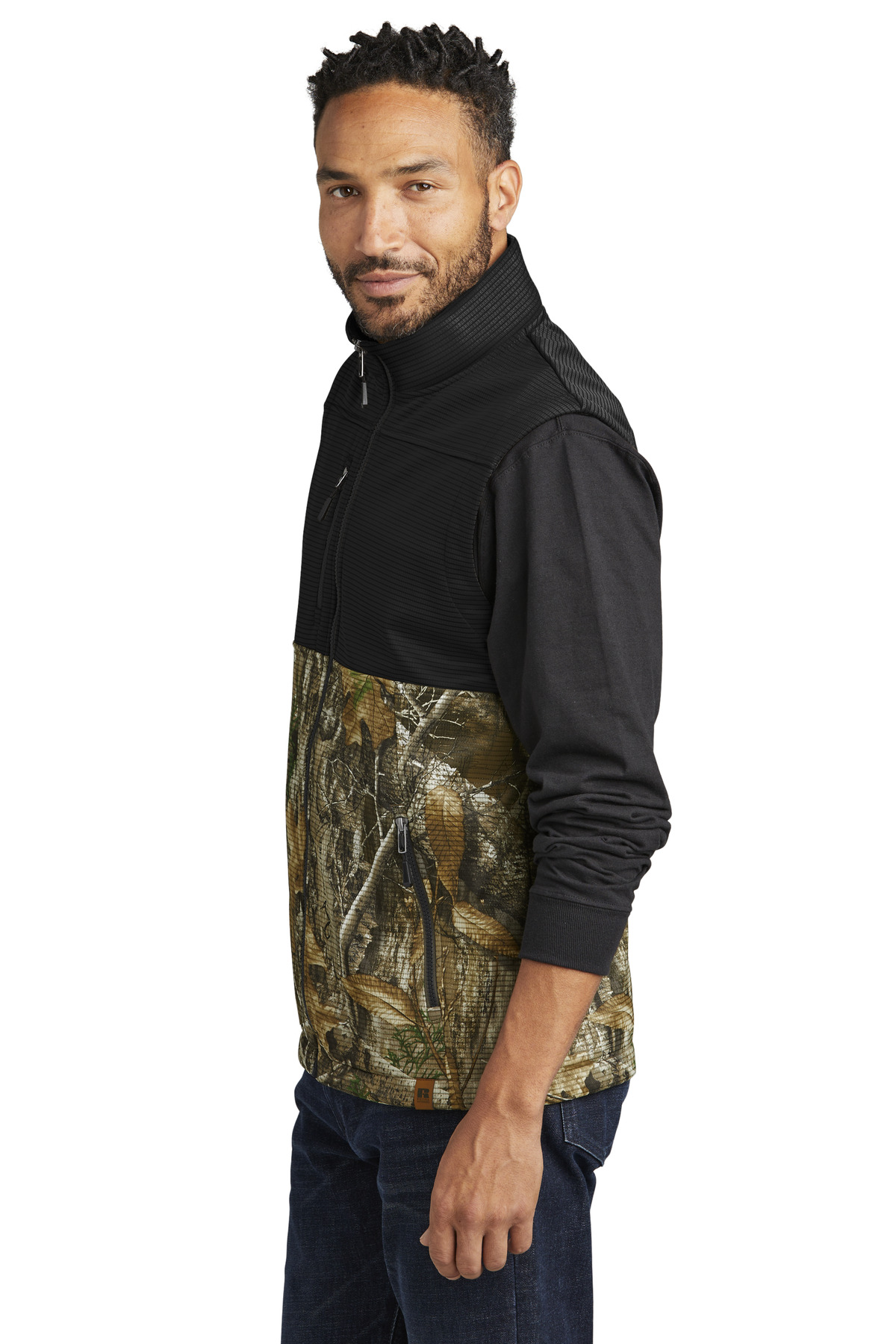 Russell Outdoors Realtree Atlas Colorblock Soft Shell Vest RU604 13