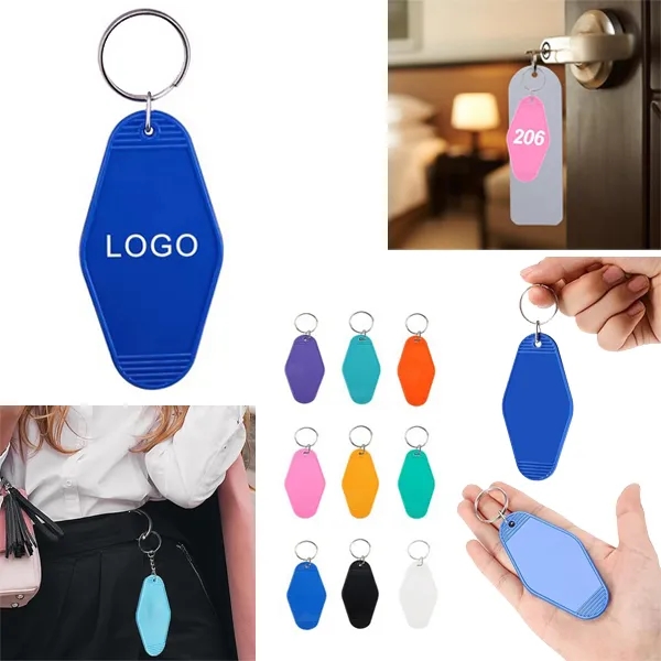Vintage Style Motel Keychain Key Tag 4
