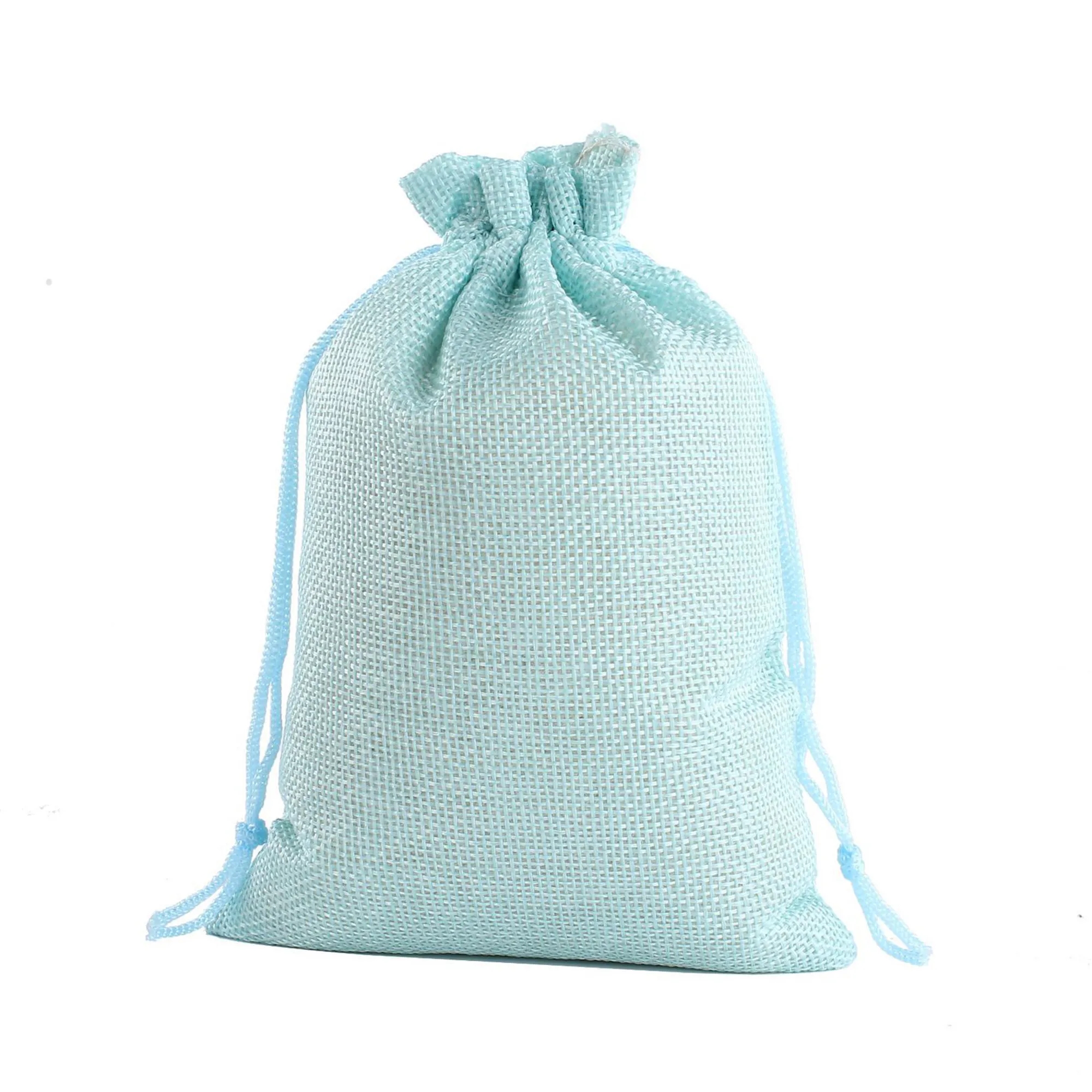 Linen Bunched Holiday Retail Gift Bag 6