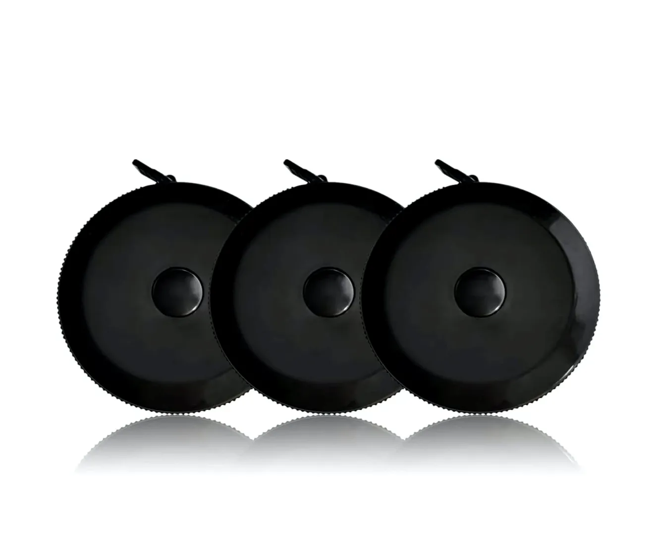 Black retractable circular tape measure 3
