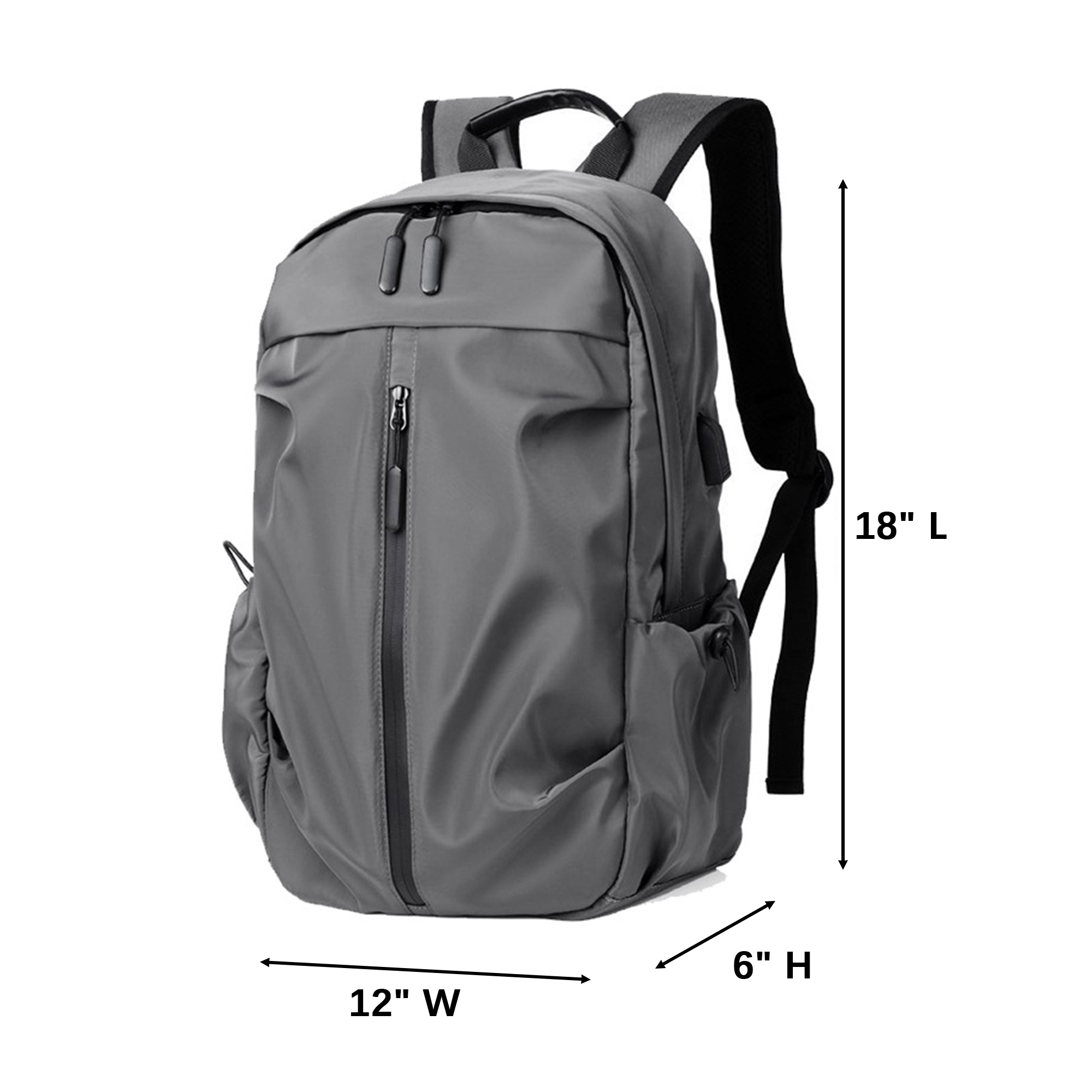 Waterproof Travel Daypack Nylon Shell 18" x 12" x 6" 2