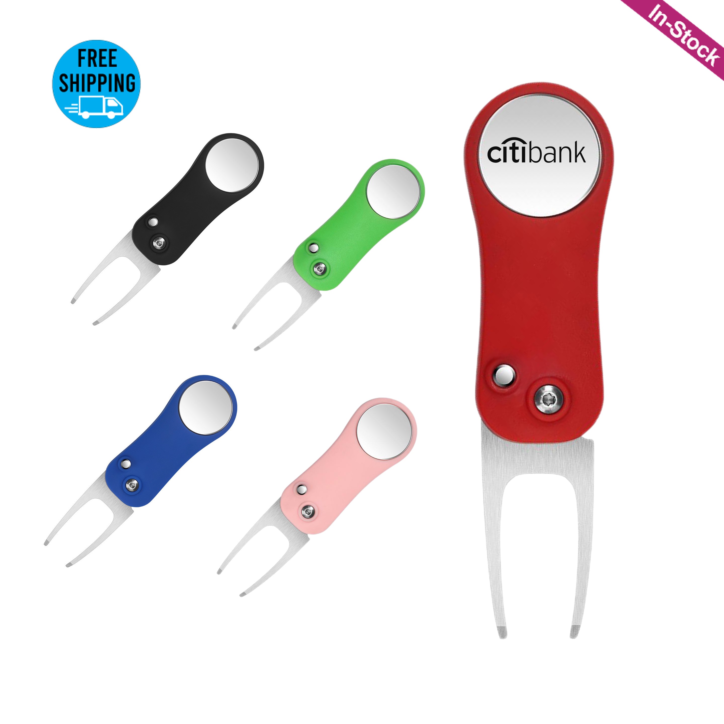 Golf Divot Repair Tool with Magnetic Ball Marker 4