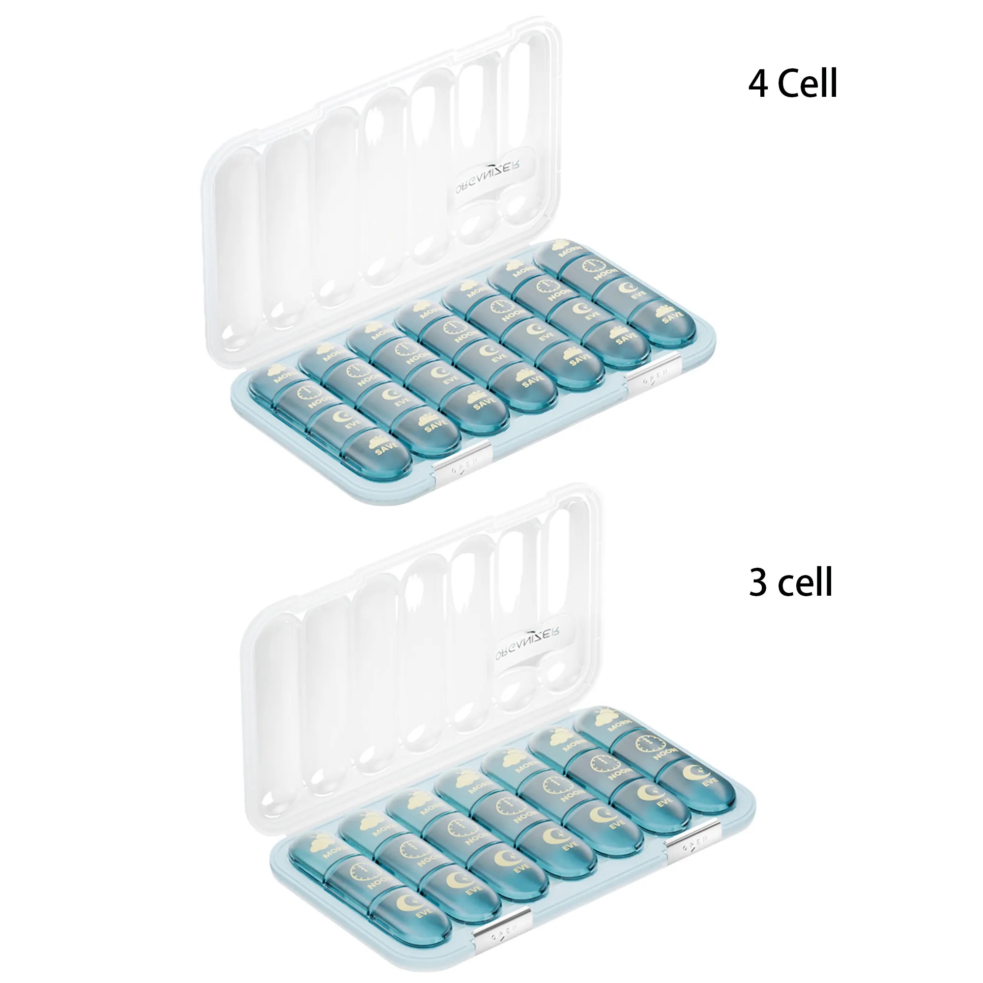 Portable Large Capacity Moisture Proof Weekly Pill Organizer 5
