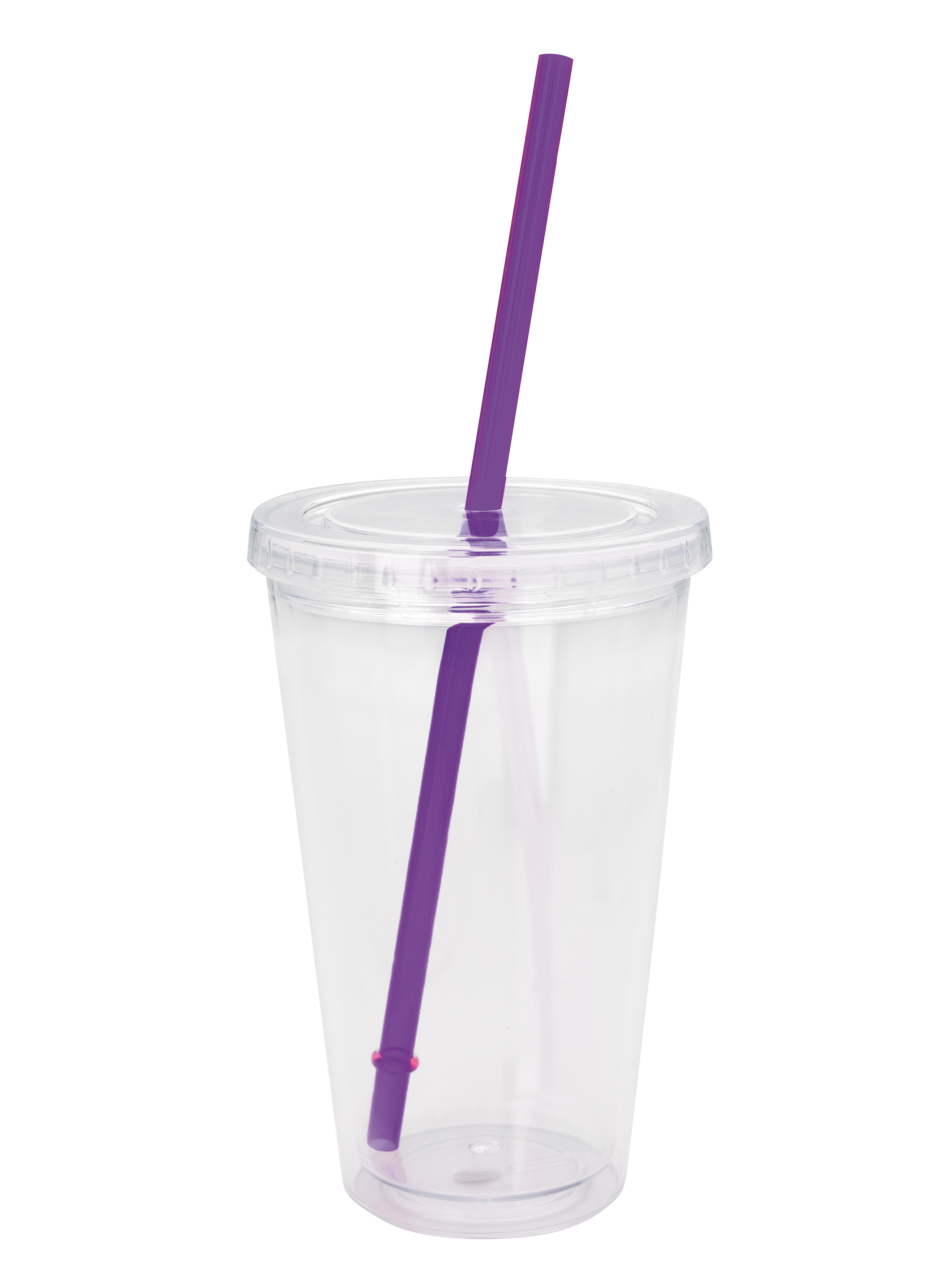 Good Value™ Clear Tumbler with Colored Lid - 18 oz. 69