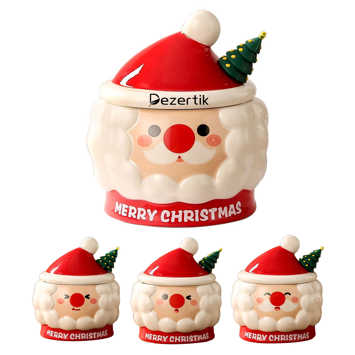 15OZ Santa Claus Mug with Spoon for Home Use 1