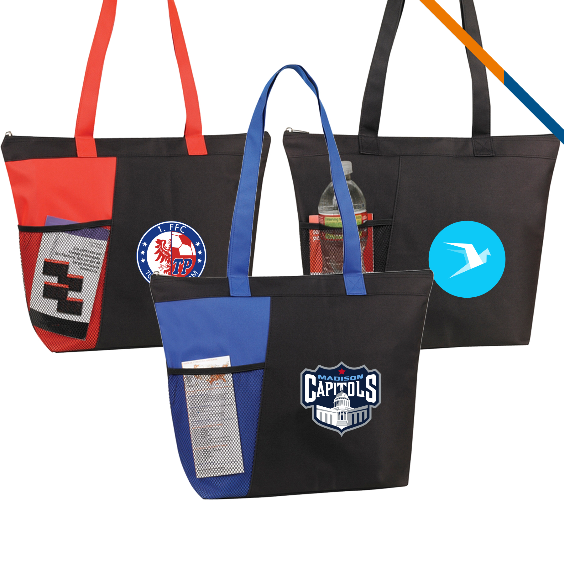 Metic Tote Bag, custom tote bag with logo imprint 2