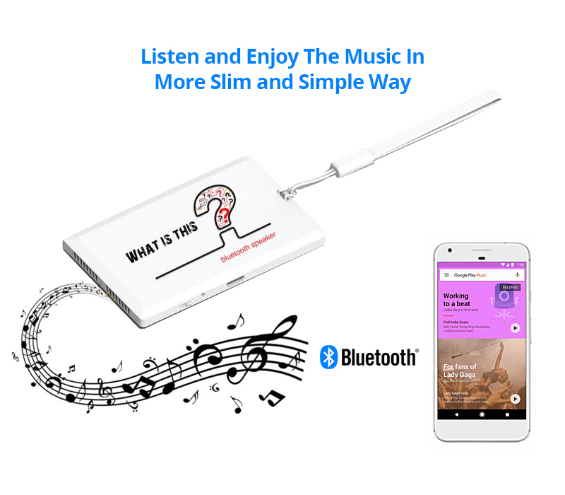 Slim Credit Card Wireless Bluetooth Speaker 3