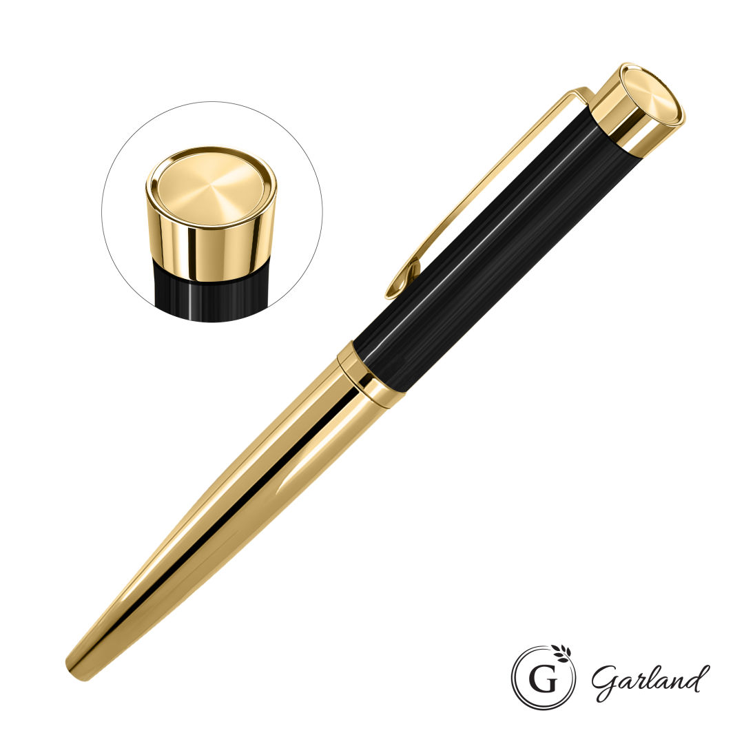 Garland® Executive Cust Emblem Monogram Rollerball Pen-Gold 9
