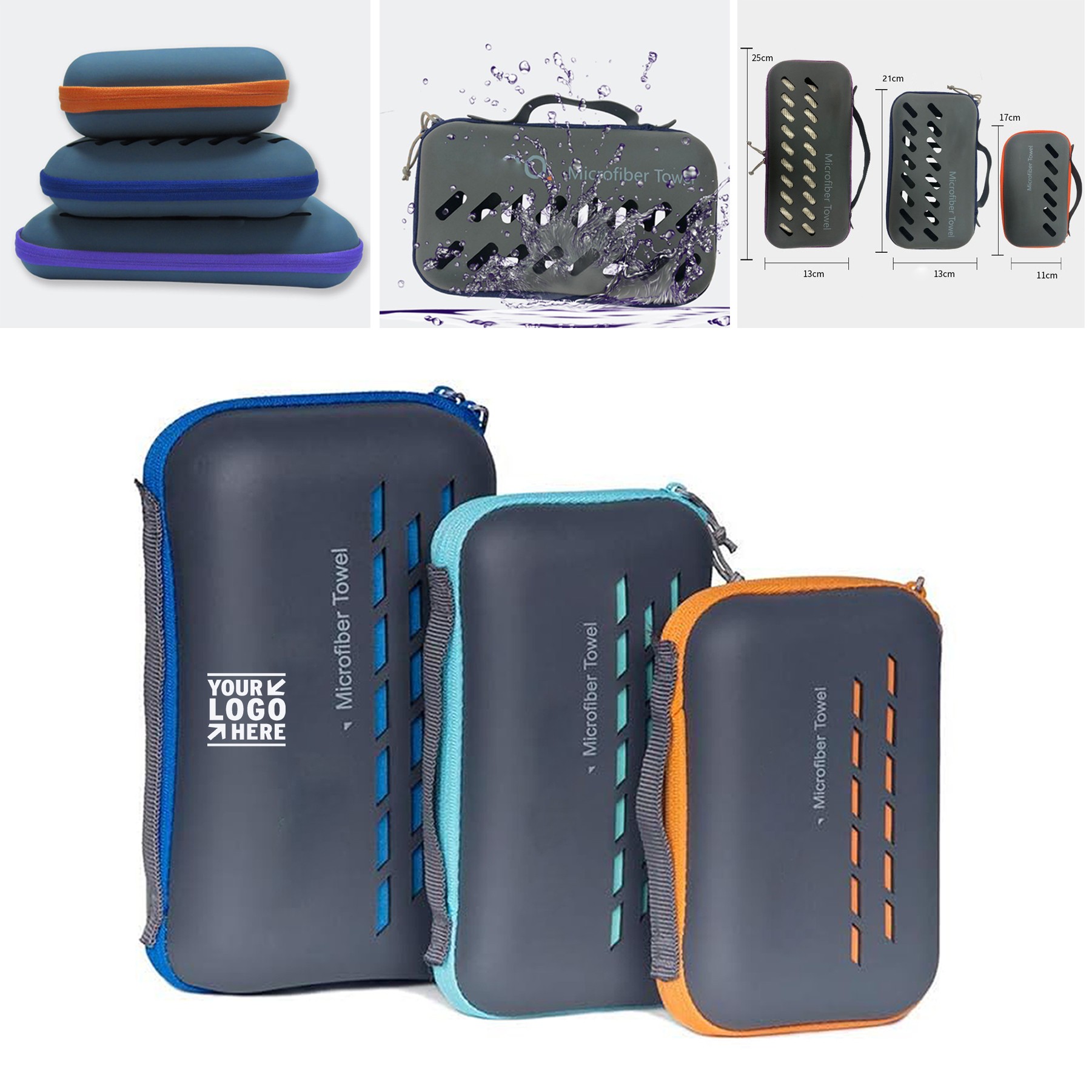 Travel Soft Super Absorbent Fast Drying Microfiber Camping Hiking Towel for Beach Gym Backpack 3