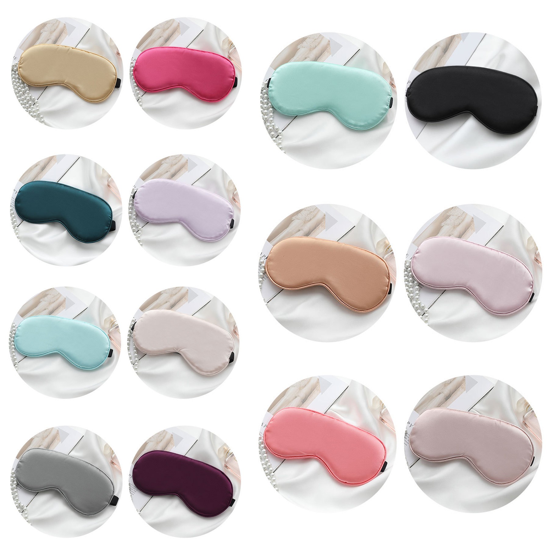 Imitation Silk Light Blocking Sleep Eye Mask 2