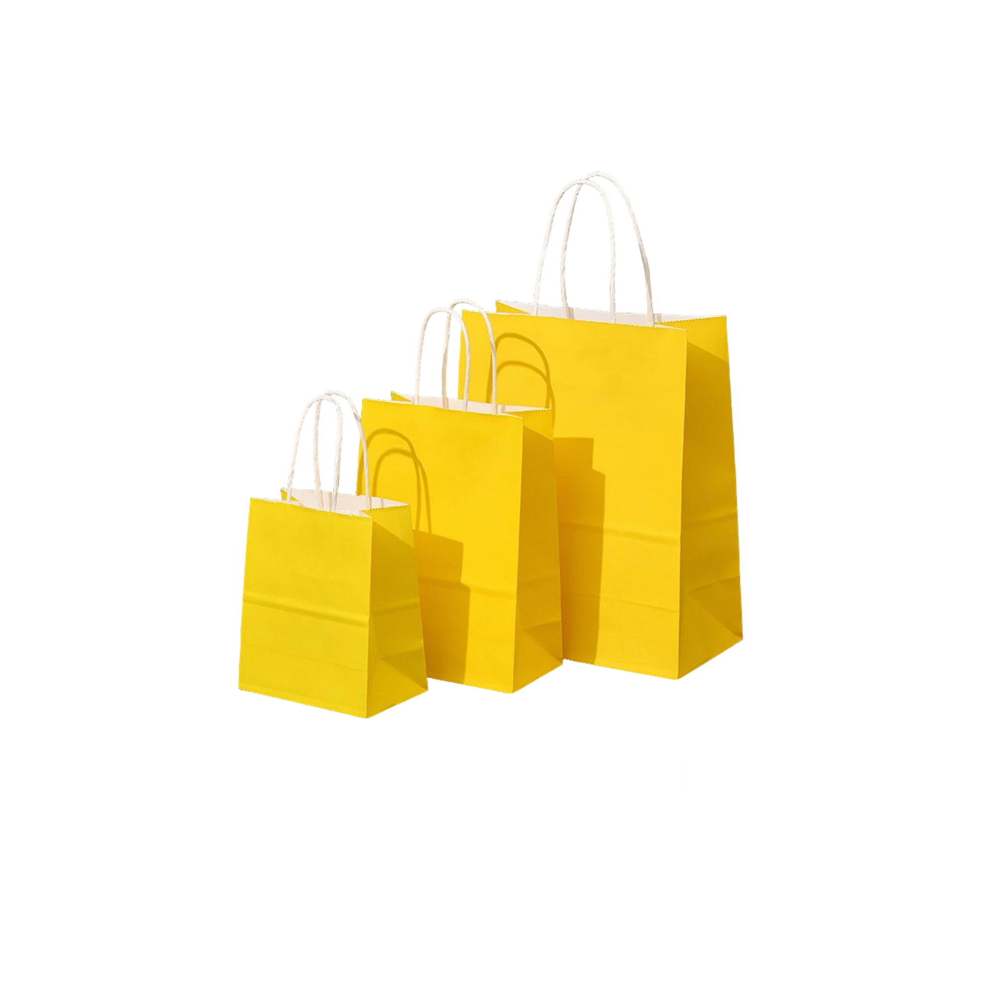 Ink Absorbent Paper Shopping Bag With Twisted Handle 6 x 3.15 x 8.25" 8