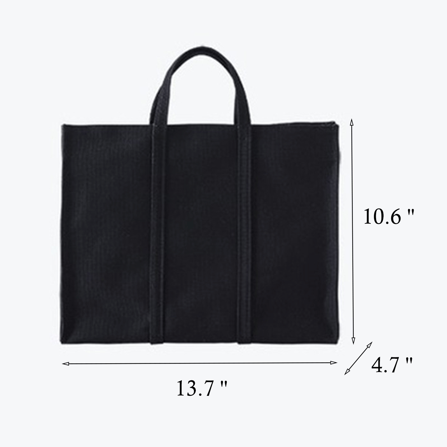 Eco-friendly spacious daily use Cotton Canvas Tote Handbag, custom tote bag with logo imprint 7