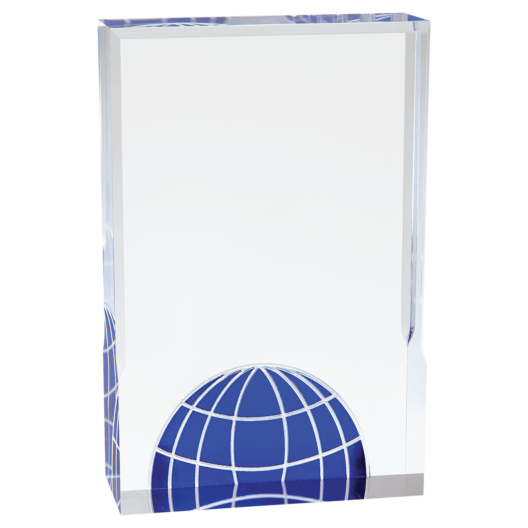 5" x 7" Blue Globe Acrylic 3