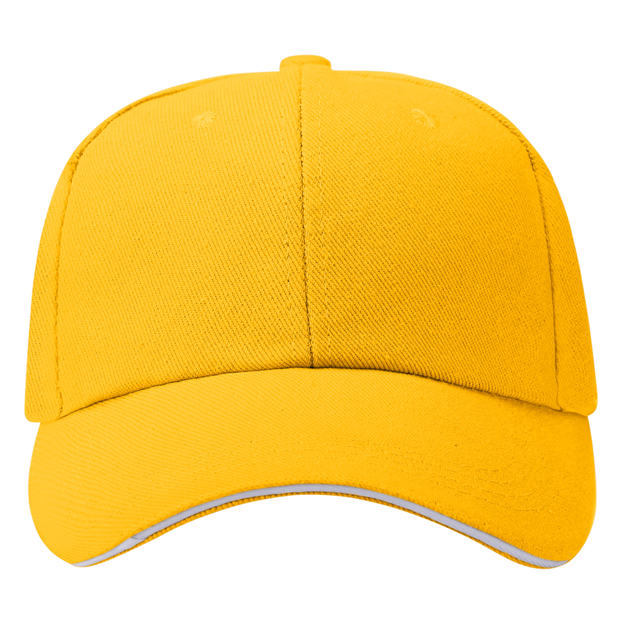 Stock Single-Yarn 7x7 Drill Cotton 6 Panel Cap, Double 24