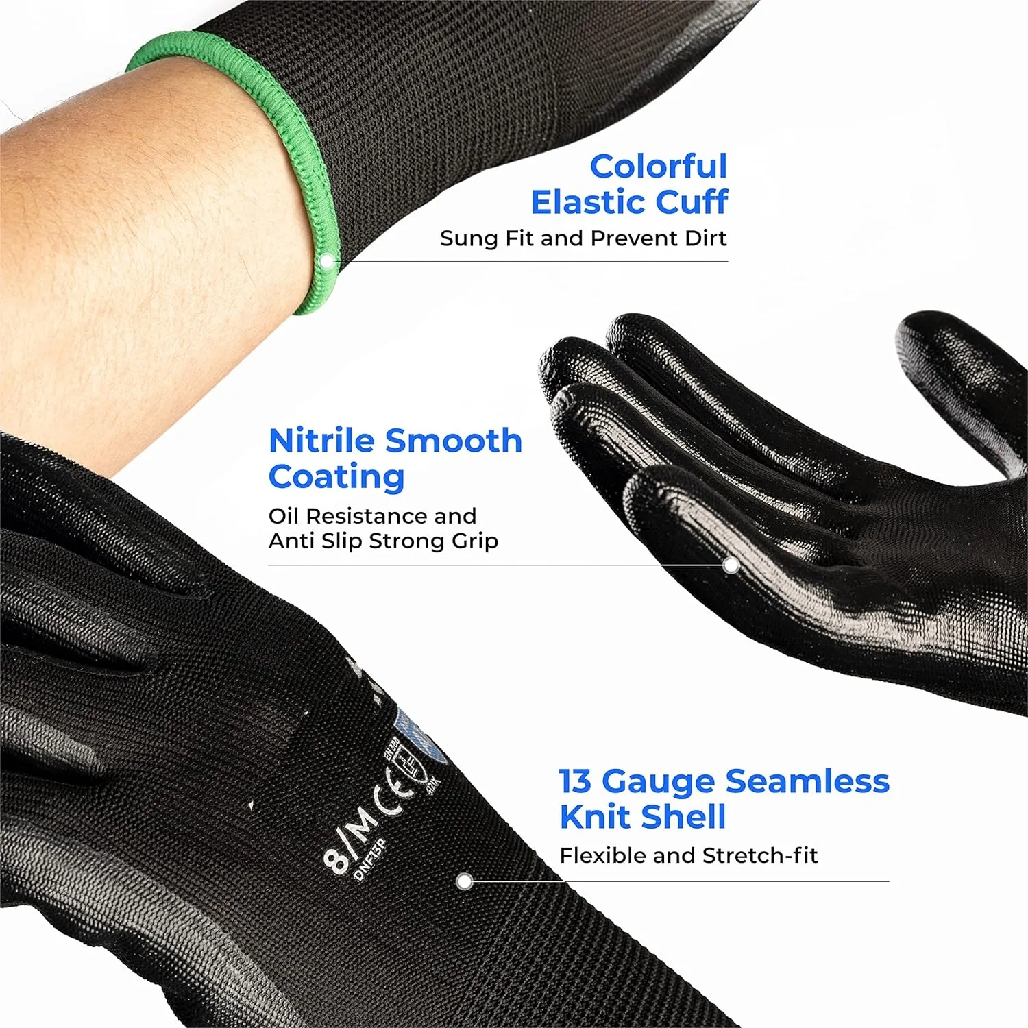 Nitrile Coated Safety Work Gloves 3