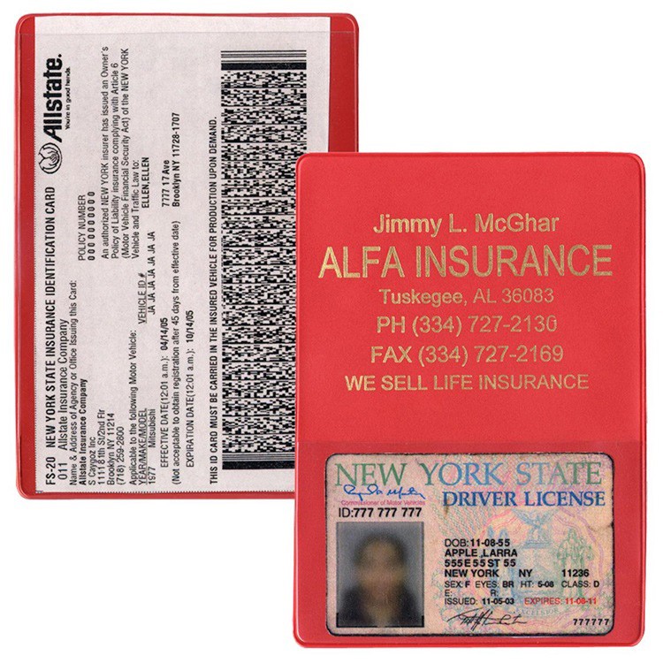 Insurance Card Holder(with extra pocket) 6