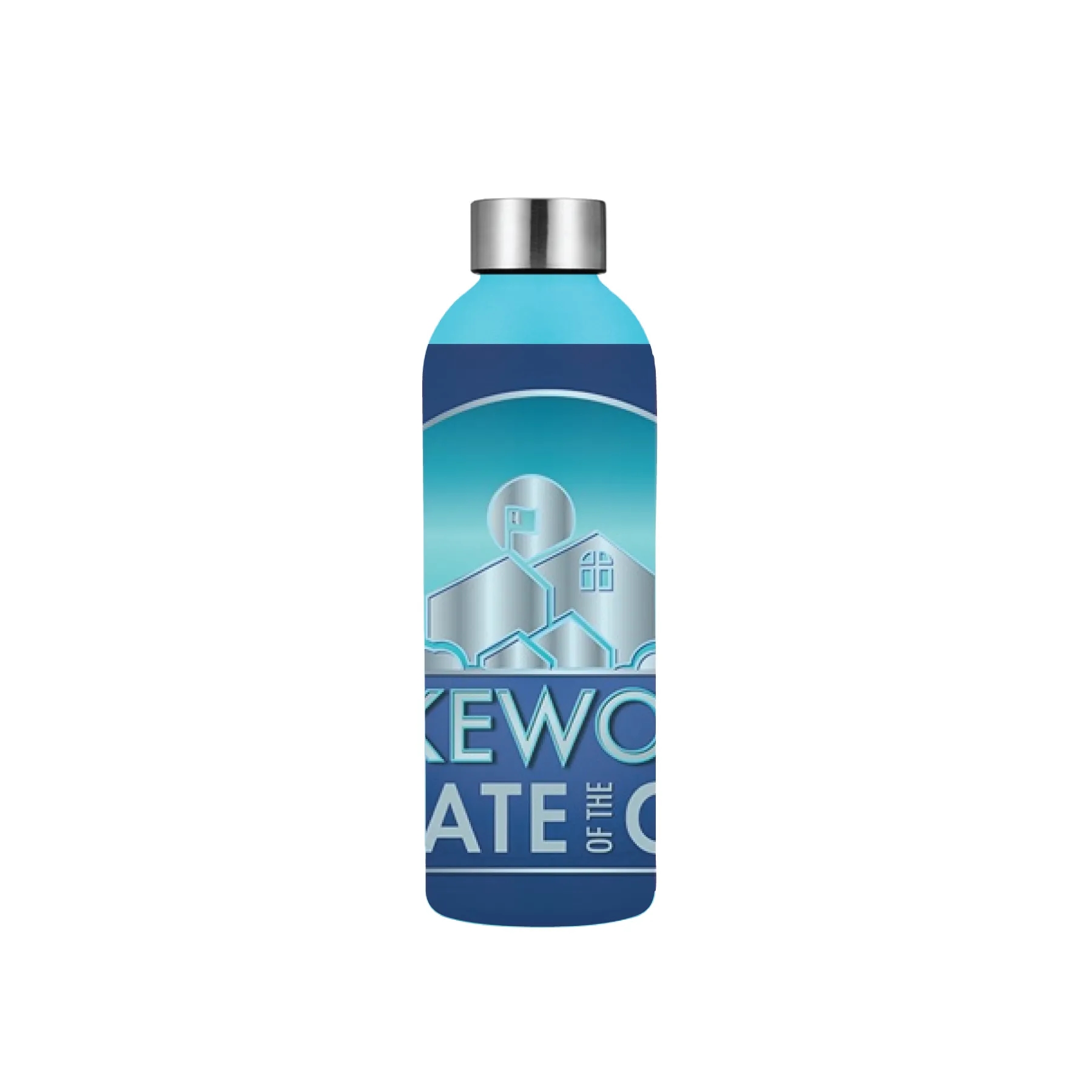 17oz Minimal Stainless Steel Bottle, custom water bottle with logo imprint 3