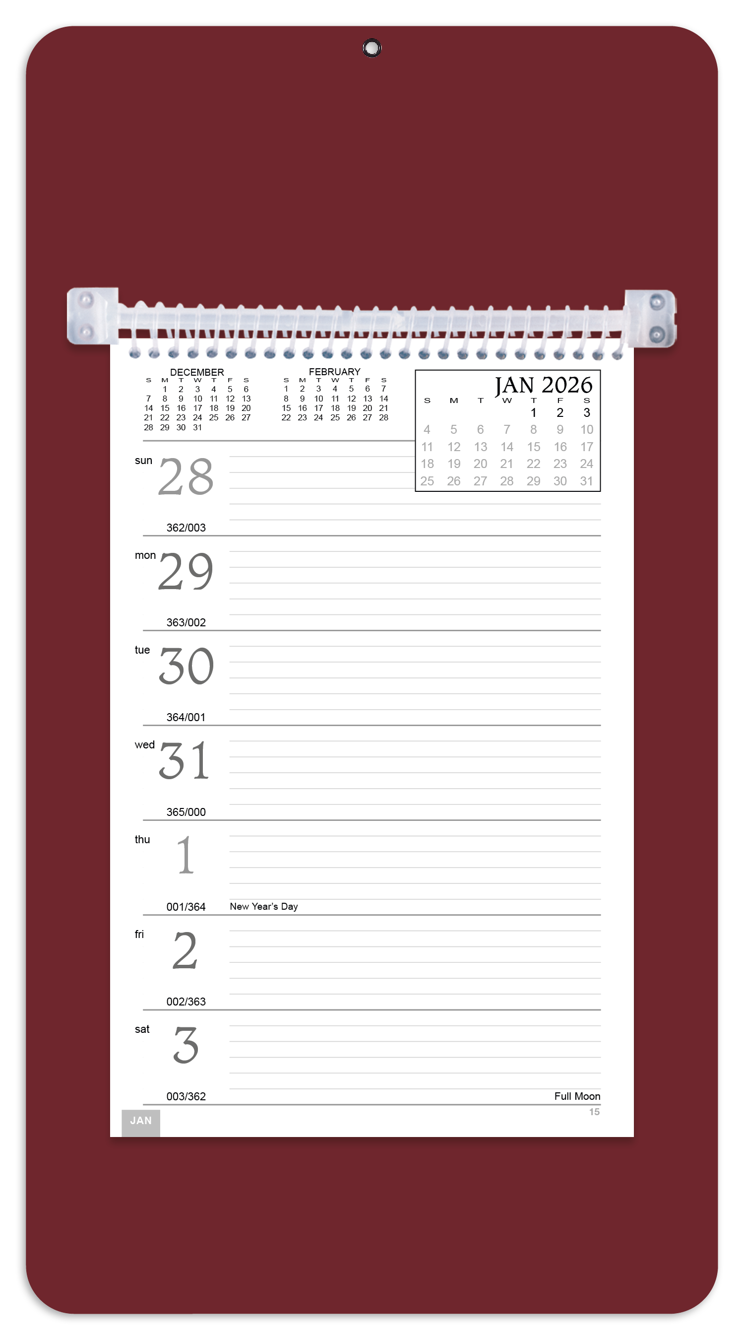 Triumph® Calendars Weekly Memo Calendar 24