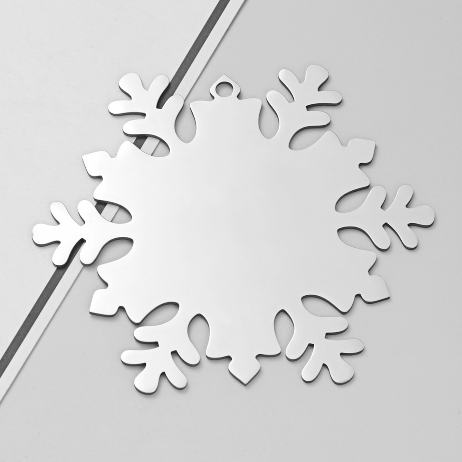 Stainless Steel Snowflake Christmas Tree Ornament 11