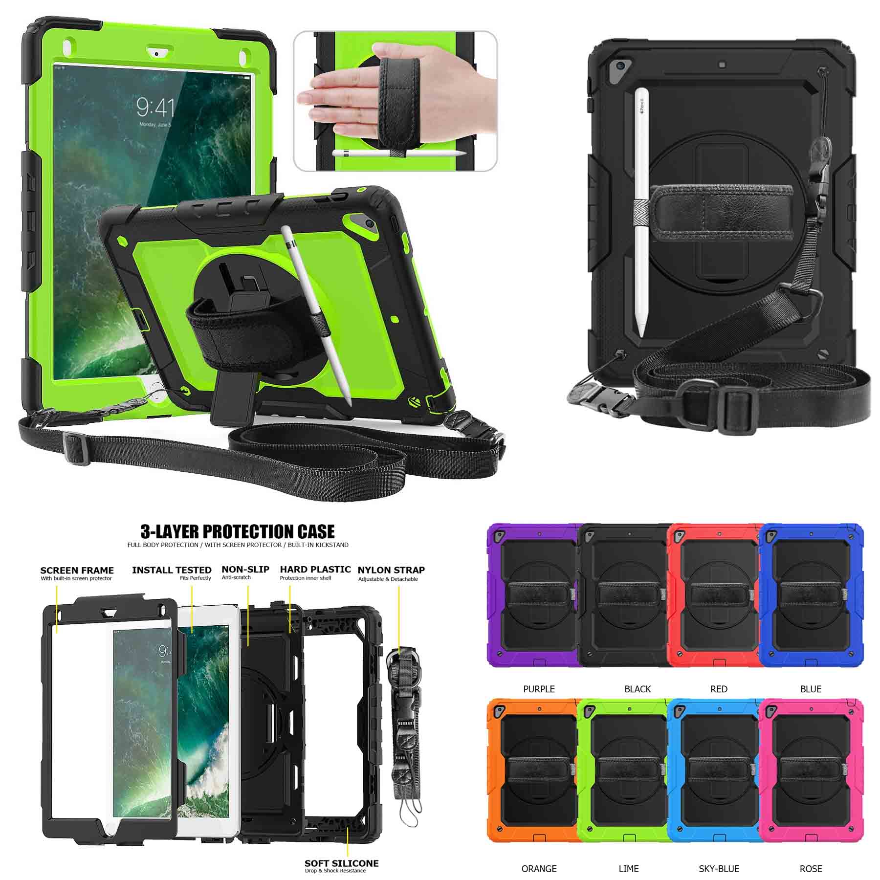 iBank ® Shockproof Case for Galaxy Tab S9 FE Plus, S9 Plus 12.4" 2023 1