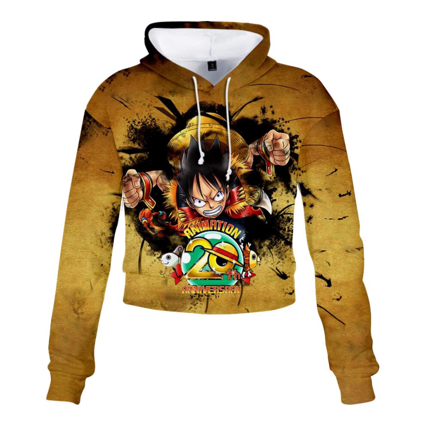 Women's 250 GSM Comfort Fleece Sublimation Midriff Hoodie 2