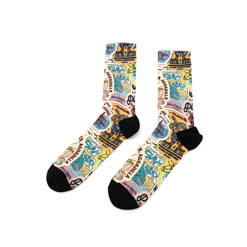 Full Color Dye Sublimation Quick Dry Athletic Socks 4