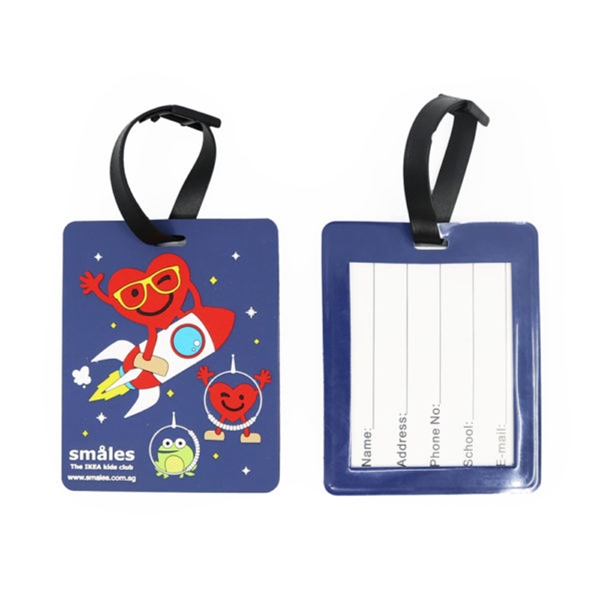 PVC Custom Luggage Tag - 3.7"x2.2" 4