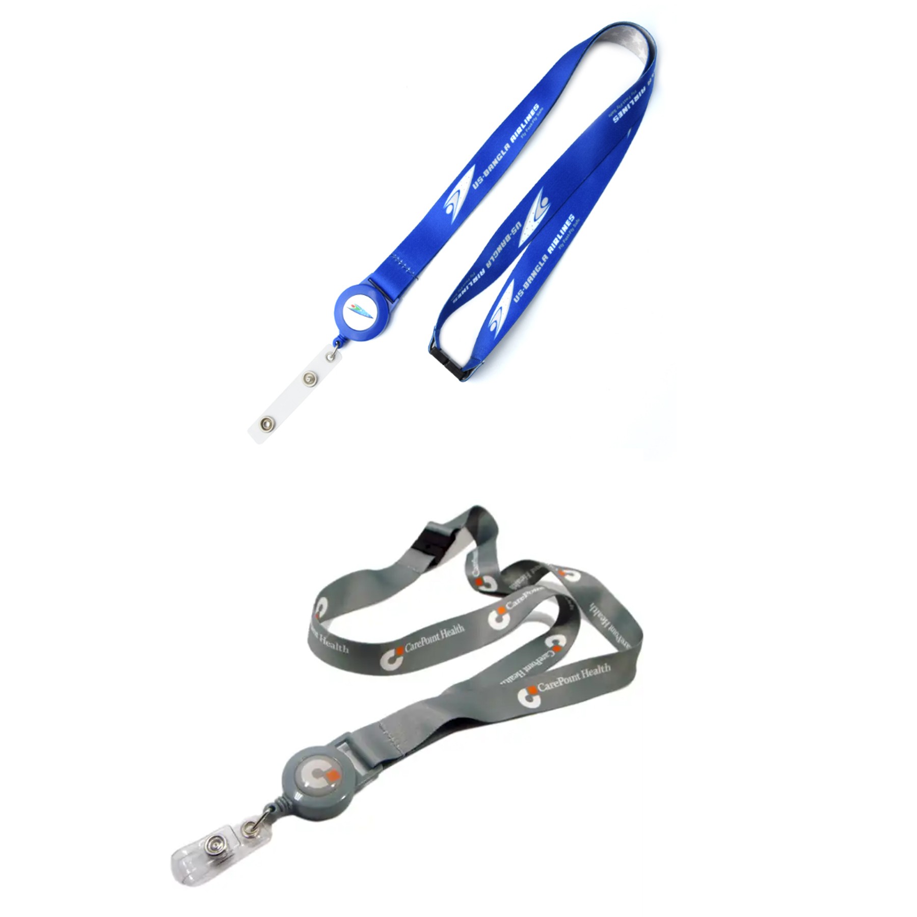 3/4" Dye Sublimation Lanyards w/ Retractable Badge Reel 2