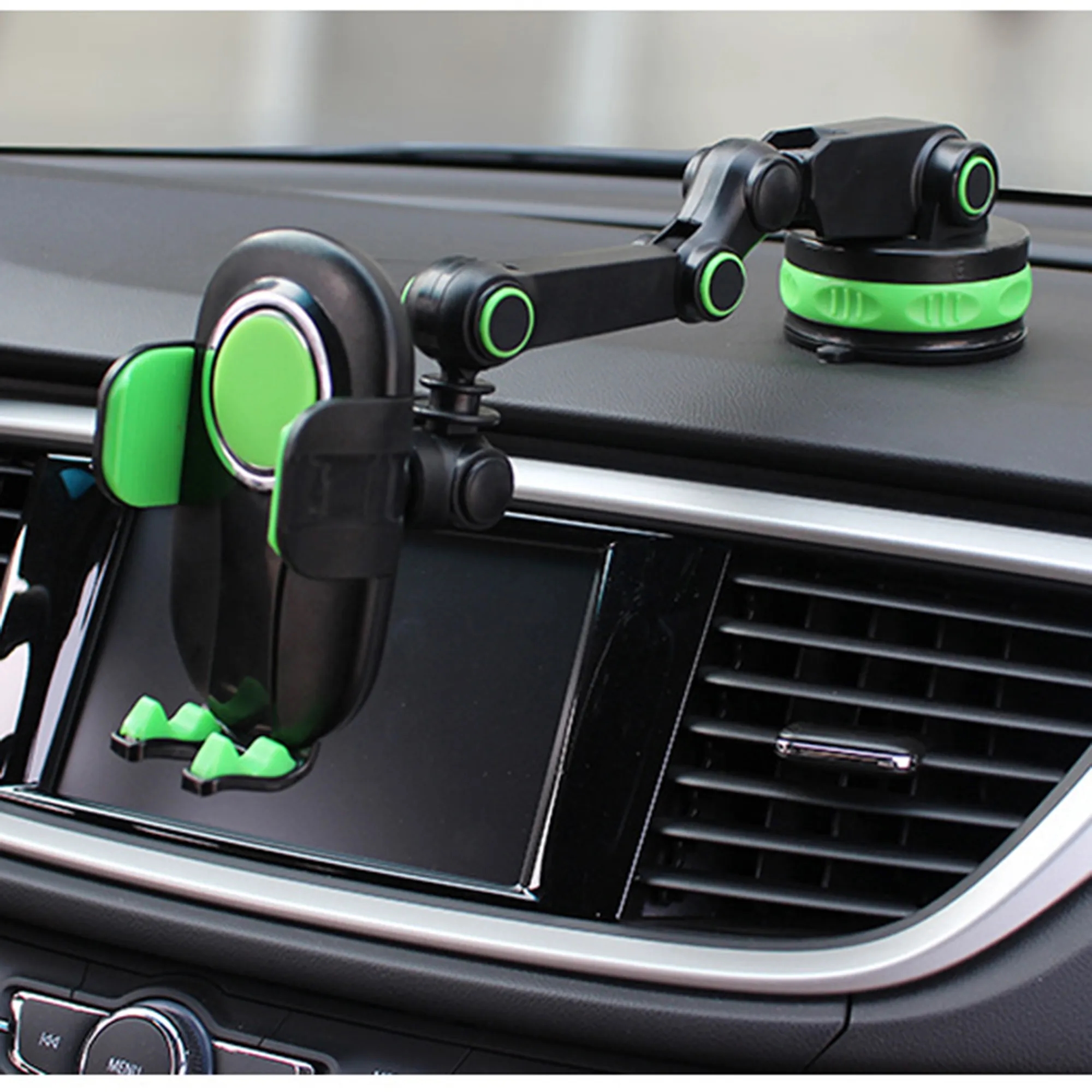 Custom Logo Robotic Arm Suction Cup Phone Mount 2