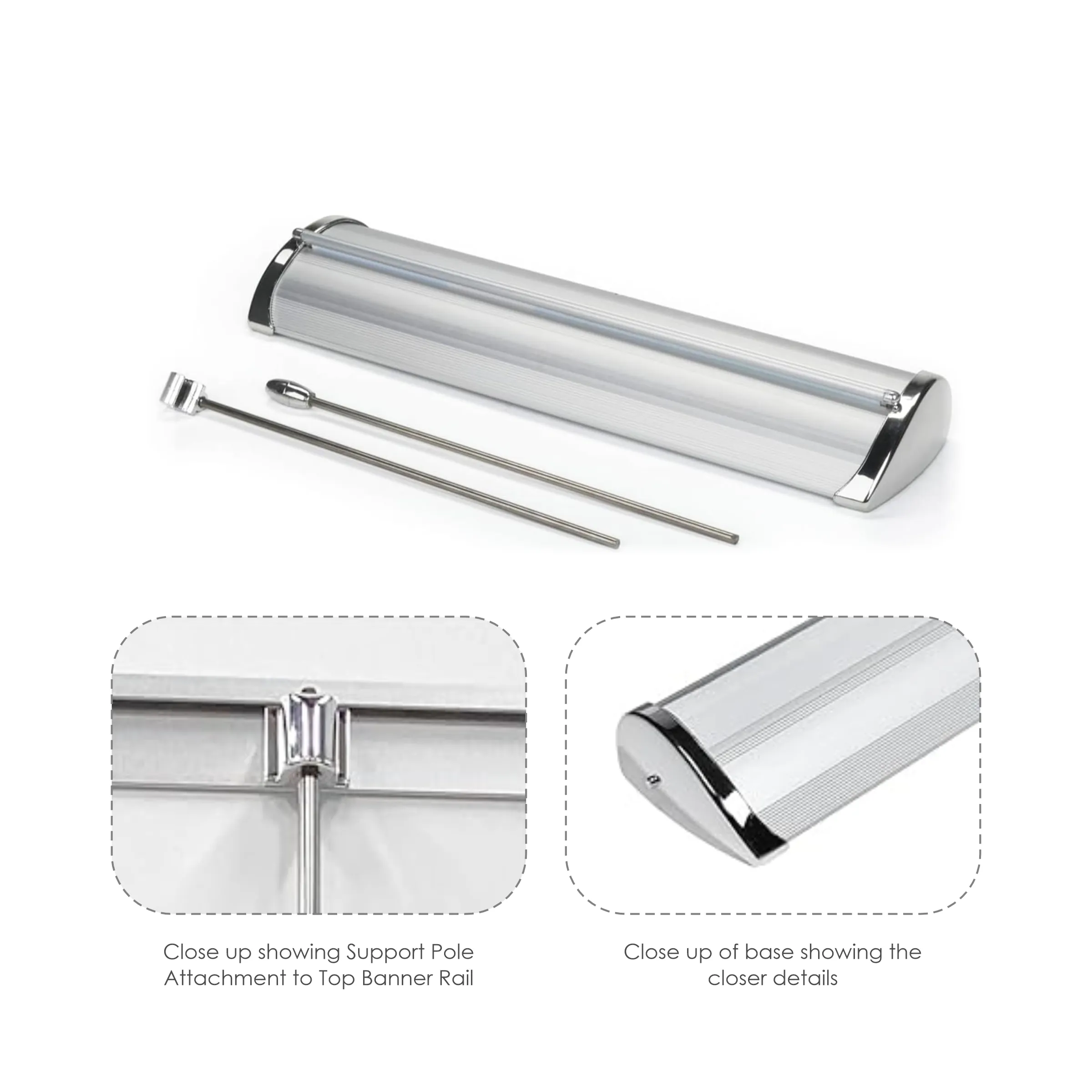 8.27" x 11.69" Table Retractable Banner Kit 3