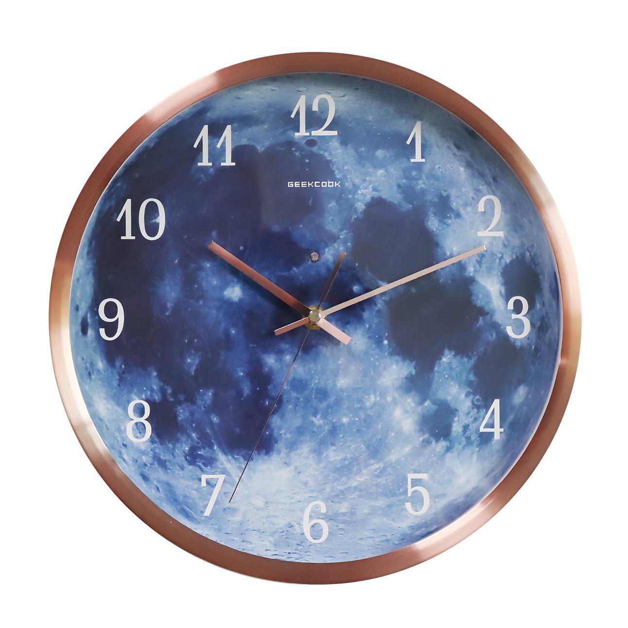 Blue moon LED luminous voice-activated wall clock 7