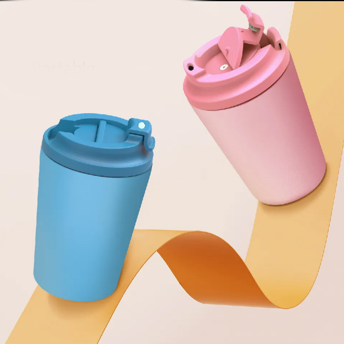 8/12Oz. Double Wall Coffee Tumbler with Eco Tube 2