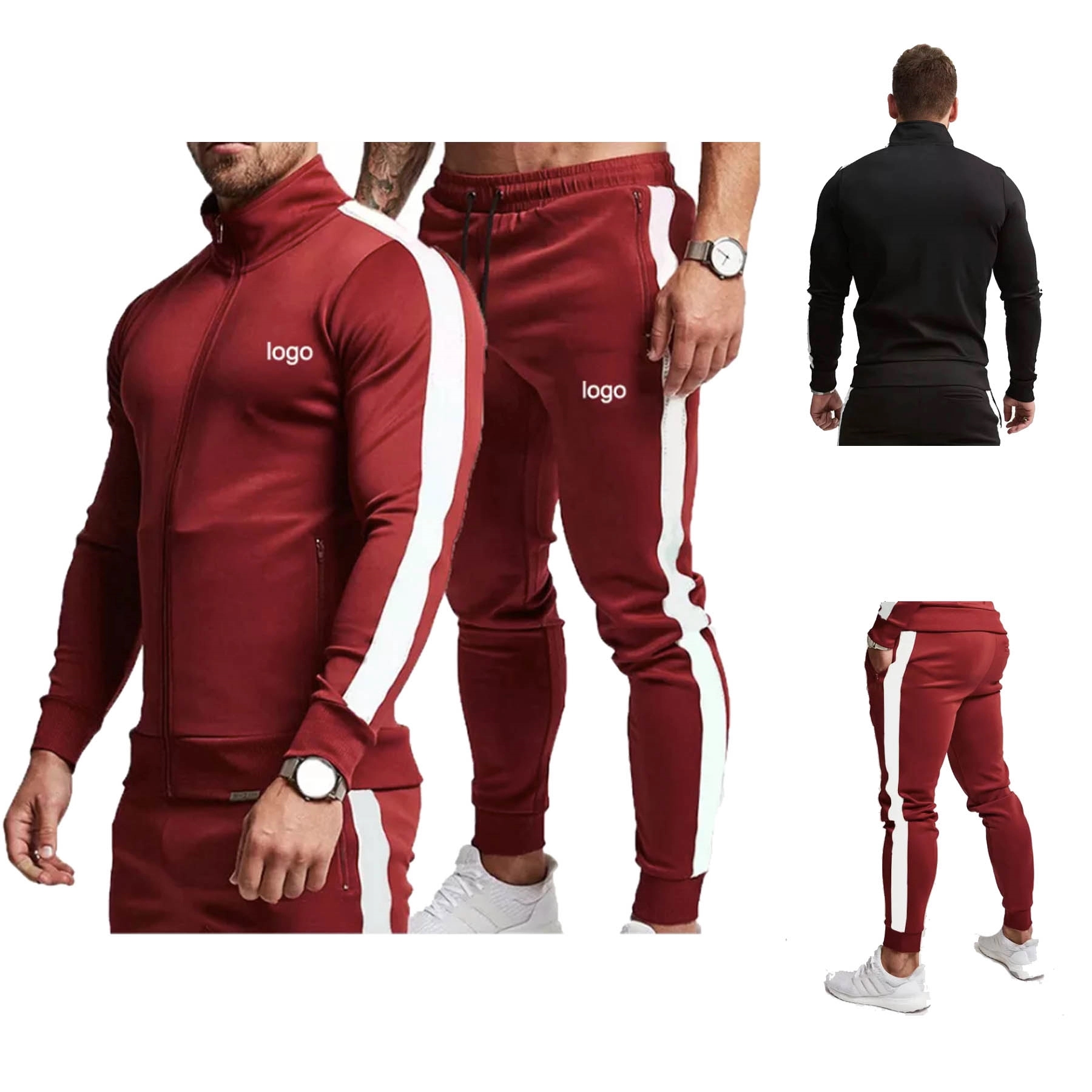 Men's Athletic Tracksuit 2 Piece Set 2