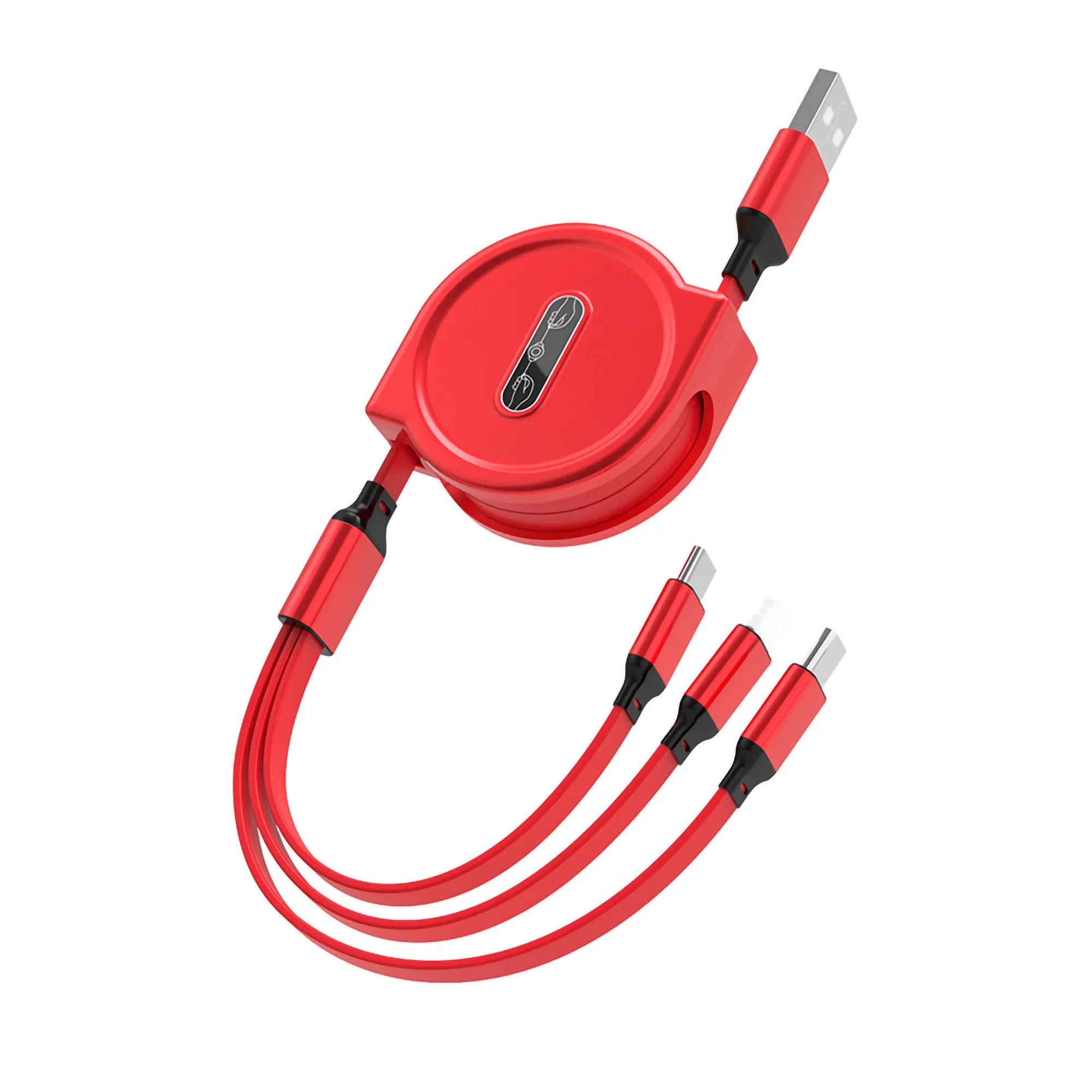 MOQ 50PCS Usb Charging Cable Retractable 3In1 Universal Char 2