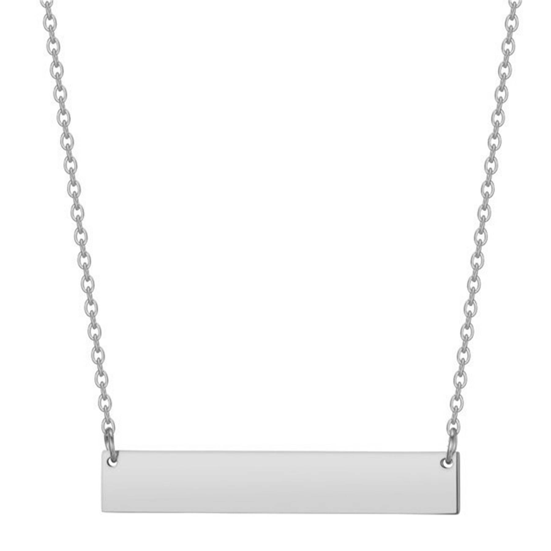 Steel Stainless Bar Necklace 4